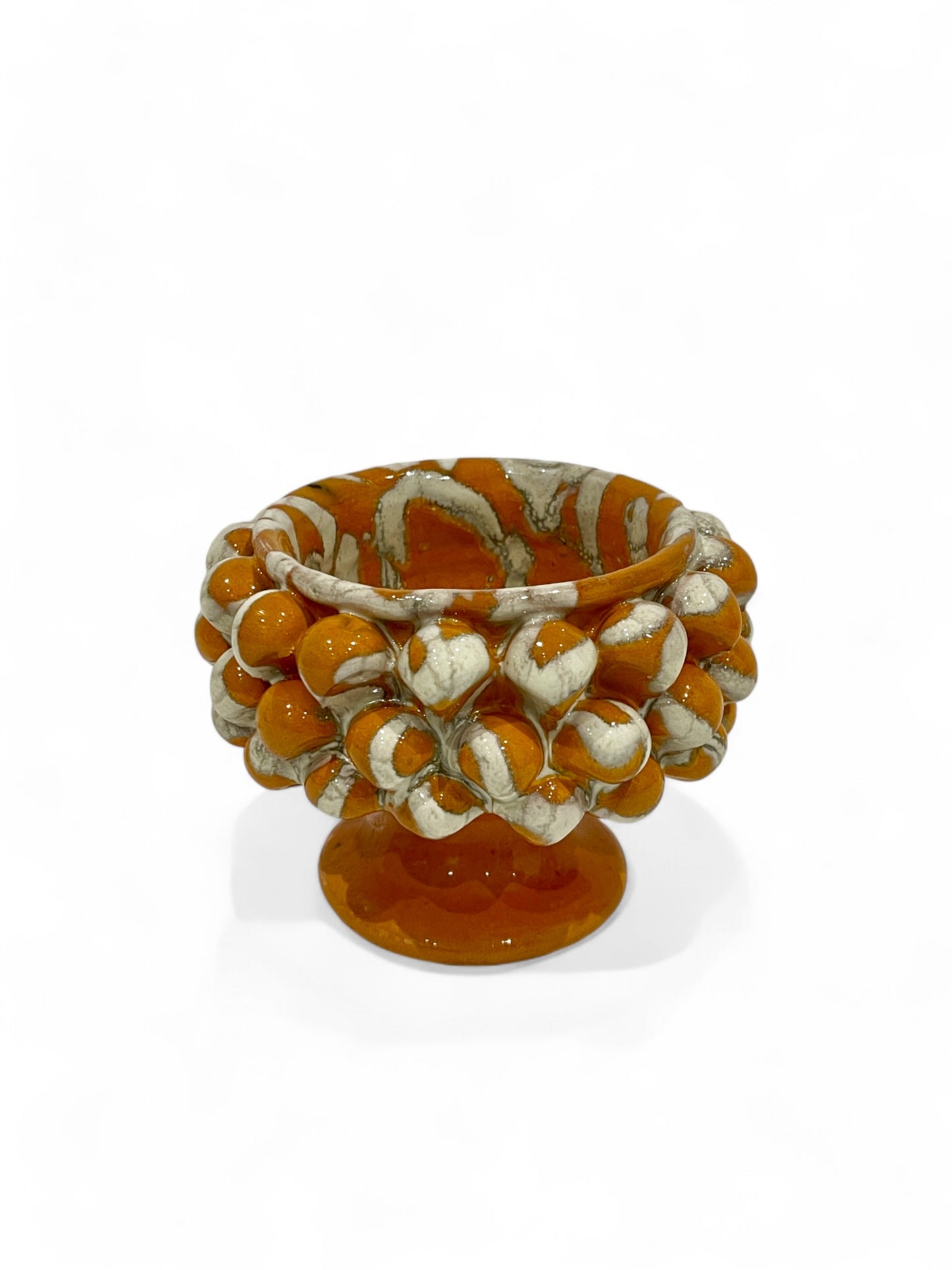 Small Sicilian Pine Cone Pedestal Bowl, 10 cm