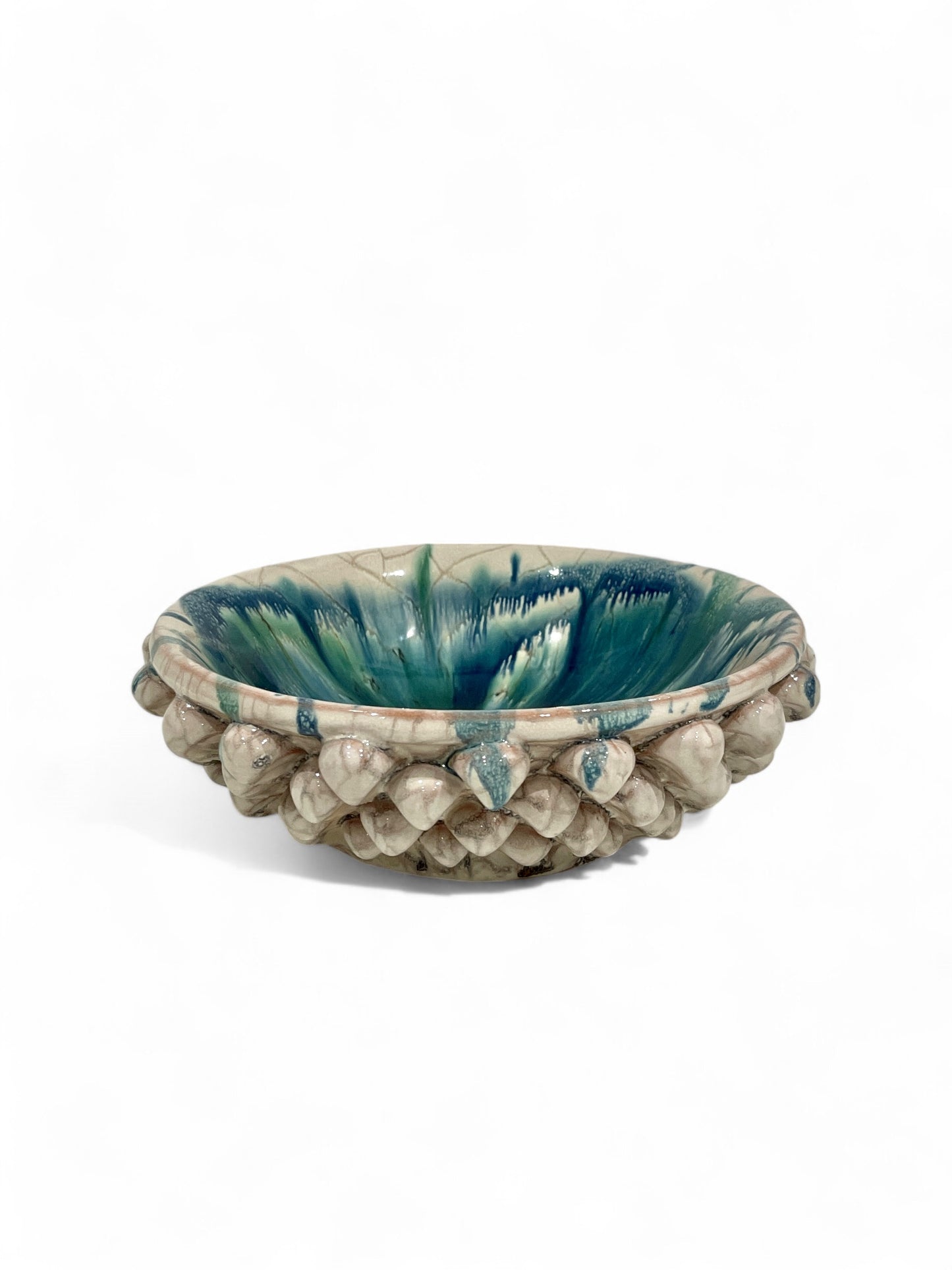 Small Sicilian Ceramic Pine Cone Bowl