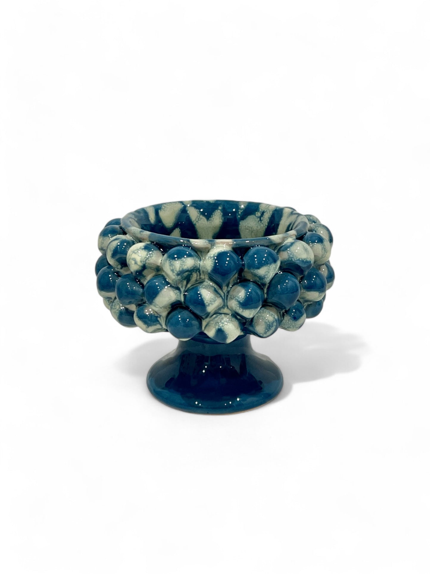 Small Sicilian Pine Cone Pedestal Bowl, 10 cm