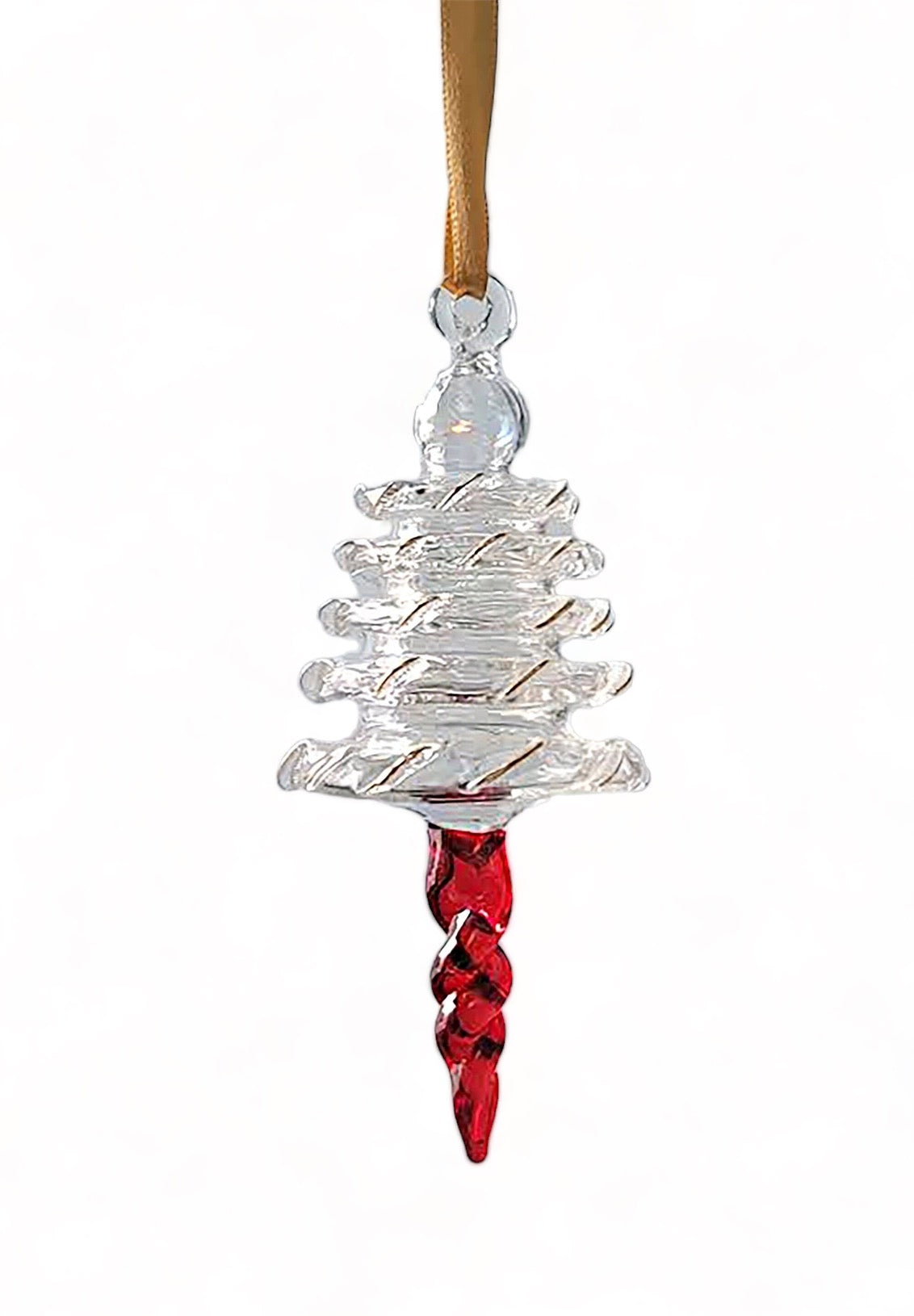 Christmas Tree Hand-Blown Glass Ornament